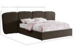 Shiloh Boucle Fabric Upholstered Bed - Image 9