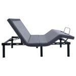 CLARA FULL ADJUSTABLE BED BASE GREY AND BLACK - Image 11