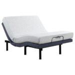 CLARA QUEEN ADJUSTABLE BED BASE GREY AND BLACK - Image 3