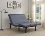CLARA TWIN EXTRA LONG ADJUSTABLE BED BASE GREY AND BLACK - Image 2