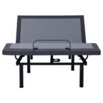 NEGAN EASTERN KING ADJUSTABLE BED BASE GREY AND BLACK - Image 5