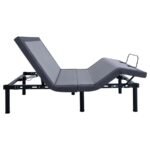 NEGAN EASTERN KING ADJUSTABLE BED BASE GREY AND BLACK - Image 11