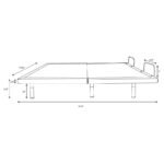 NEGAN EASTERN KING ADJUSTABLE BED BASE GREY AND BLACK - Image 19