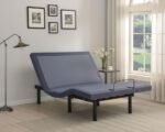 NEGAN QUEEN ADJUSTABLE BED BASE GREY AND BLACK - Image 2