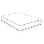 HAYES EASTERN KING FIRM TIGHT TOP HYBRID MATTRESS WHITE - Image 4