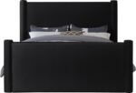 Elias Velvet Upholstered Bed - Image 4