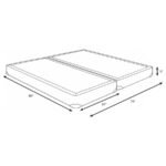 MERCER 5-INCH SPLIT EASTERN KING LOW PROFILE FOUNDATION - Image 2