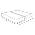 MERCER 9-INCH SPLIT EASTERN KING STANDARD BOX SPRING FOUNDATION - Image 2