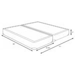 MERCER 9-INCH SPLIT CALIFORNIA KING BOX SPRING FOUNDATION - Image 2