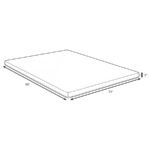CASCADE 3-INCH EASTERN KING COOL MEMORY FOAM MATTRESS TOPPER - Image 3