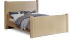 Elias Velvet Upholstered Bed