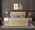 Elias Velvet Upholstered Bed - Image 5