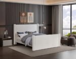 Elias Velvet Upholstered Bed - Image 2