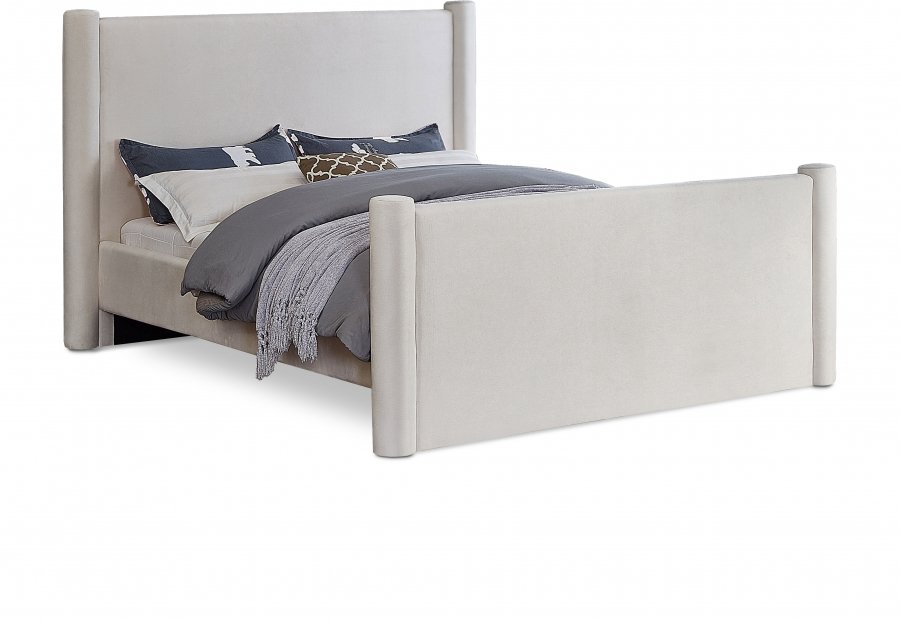 35051.jpg Elias Velvet Upholstered Bed - Image 1