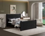 Elias Boucle Fabric Upholstered Bed - Image 2