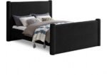 Elias Boucle Fabric Upholstered Bed