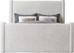 Elias Boucle Fabric Upholstered Bed - Image 3