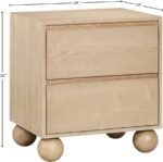 Kent Ash Wood Nightstand - Image 9