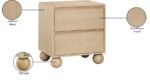 Kent Ash Wood Nightstand - Image 10