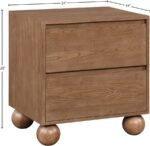 Kent Ash Wood Nightstand - Image 9