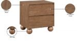 Kent Ash Wood Nightstand - Image 10