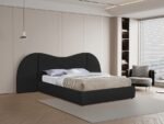 Everest Boucle Fabric Upholstered Bed - Image 2