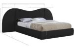 Everest Boucle Fabric Upholstered Bed - Image 7