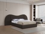 Everest Boucle Fabric Upholstered Bed - Image 2