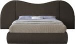 Everest Boucle Fabric Upholstered Bed - Image 3