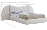 Everest Boucle Fabric Upholstered Bed - Image 7