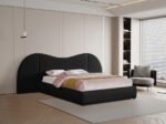 Everest Linen Textured Fabric Upholstered Bed - Image 2