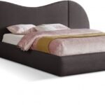 Everest Linen Textured Fabric Upholstered Bed