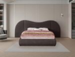 Everest Linen Textured Fabric Upholstered Bed - Image 4