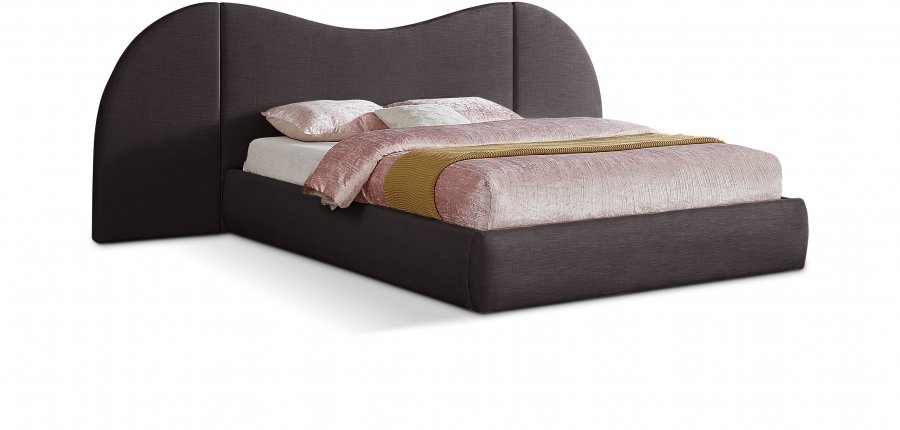 35305.jpg Everest Linen Textured Fabric Upholstered Bed - Image 1