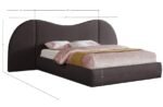 Everest Linen Textured Fabric Upholstered Bed - Image 8