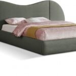 Everest Linen Textured Fabric Upholstered Bed