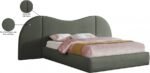 Everest Linen Textured Fabric Upholstered Bed - Image 9