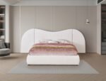 Everest Linen Textured Fabric Upholstered Bed - Image 4