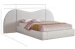 Everest Linen Textured Fabric Upholstered Bed - Image 8
