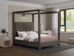 Eden Boucle Fabric Upholstered Bed - Image 2