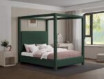 Eden Boucle Fabric Upholstered Bed - Image 2