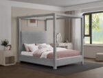 Eden Boucle Fabric Upholstered Bed - Image 2