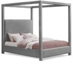 Eden Boucle Fabric Upholstered Bed