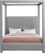 Eden Boucle Fabric Upholstered Bed - Image 3