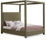 Eden Boucle Fabric Upholstered Bed