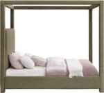 Eden Boucle Fabric Upholstered Bed - Image 4