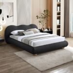 Hyde Boucle Fabric Upholstered Bed - Image 3