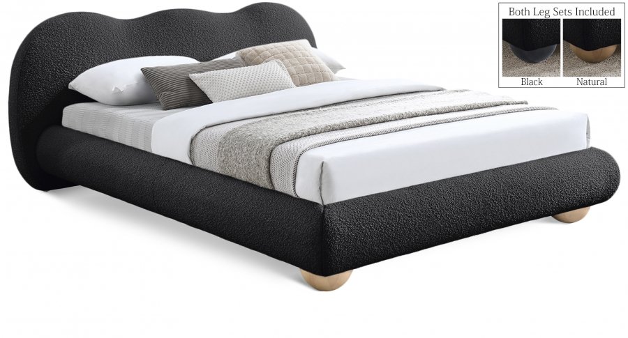35551.jpg Hyde Boucle Fabric Upholstered Bed - Image 1