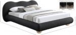 Hyde Boucle Fabric Upholstered Bed - Image 7