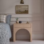 August Oak Veneer Nightstand - Image 2